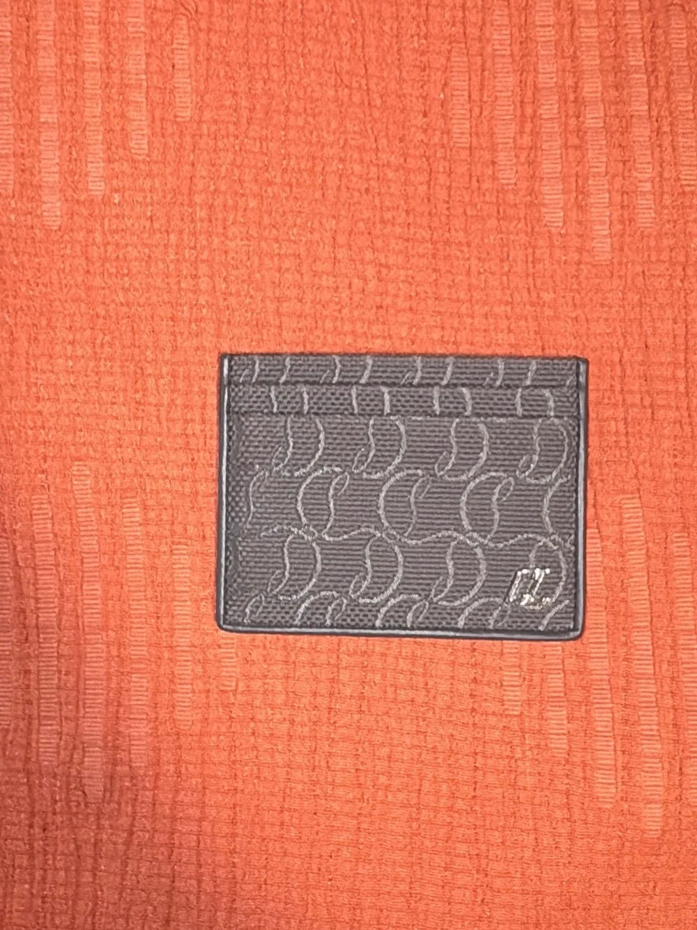 Christian Louboutin Gray Textured Card Holder